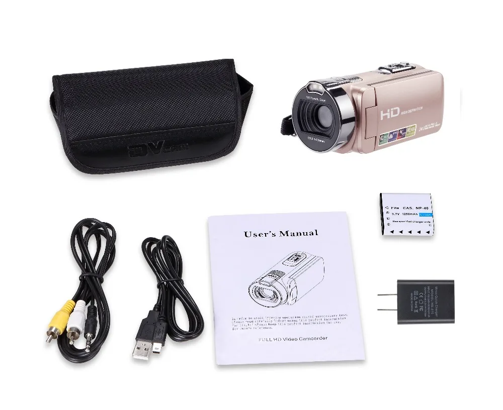 HDV-312P HD Digital Photo Камера 16X24 Мп 720 P профессиональные цифровые видеокамеры 2,7 дюйма TFT Вращения Экран с светодиодный заполняющий свет