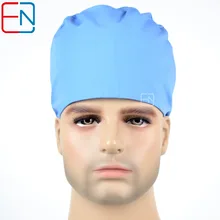 surgical cap and mask for doctor caps and nurse cap cotton hat for short hair a solid color free shipping