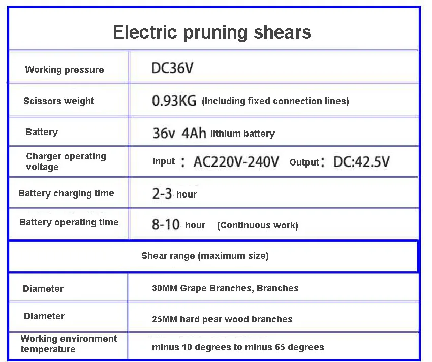 Новое поступление SG-SD60 Электрический фруктовых деревьев серпы трудосберегающий DC36V 4Ah литий Перезаряжаемые электрические ножницы Max 30 мм