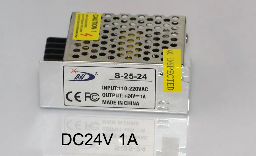 Питания со светодиодной полосой адаптер переменного тока 110 V 220 V DC/DC 12 V 24 V 1A 5A 10A 15A 20A 30A 40A 50A светодиодный Питание адаптер трансформатор - Цвет: DC24V 1A 24W