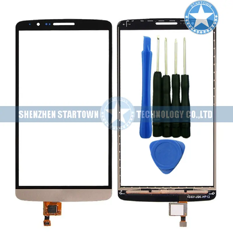 

Gold Color Touch Screen Glass Digitizer Replacement for LG Optimus G3 D850 D855 D851 LS990 VS985 With Toold (NO LCD)