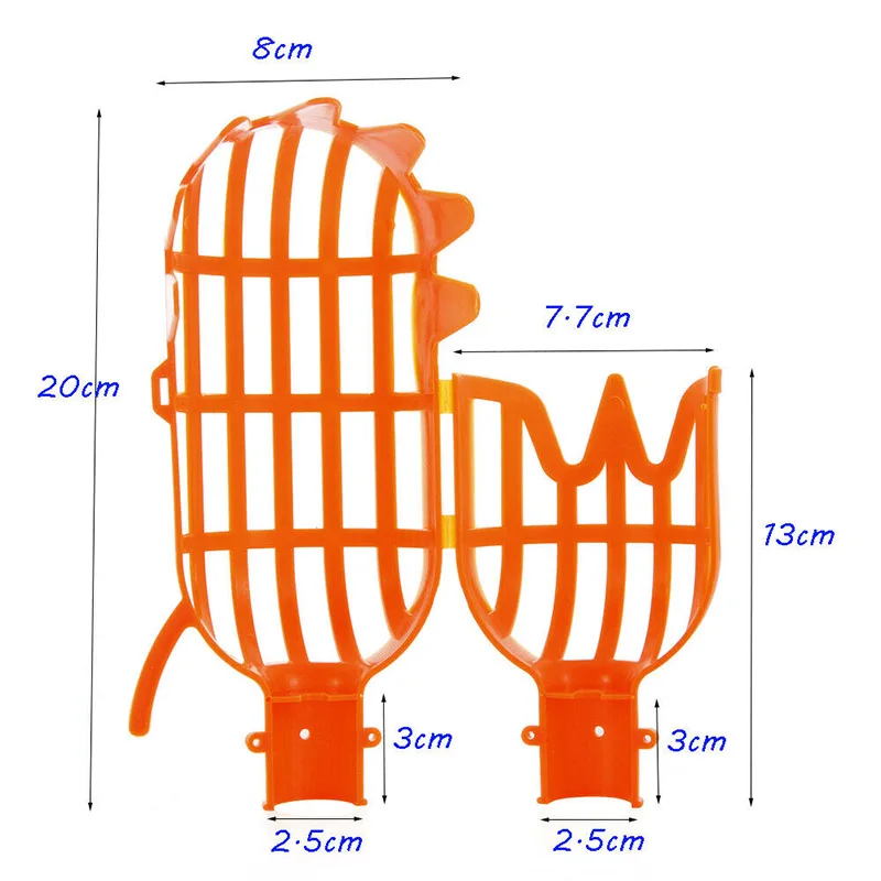 Оранжевый пластиковый инструмент для сбора фруктов, практичный инструмент для сбора фруктов в садоводстве, ловушка для фруктов, HFing