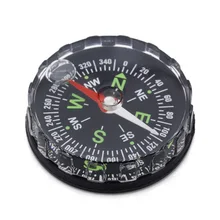 5pcs/lot Mini Survival Liquid Filled Button Design Compass Derection for Climbing Hiking Camping Outdoor Black