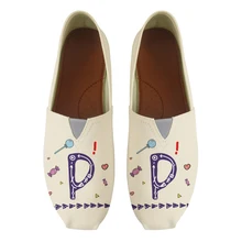 С буквенным принтом; цвет бежевый, белый; сезон лето Для женщин плоские легкие кожаные туфли удобные на плоской подошве, для медсестры рабочие слипоны летняя спортивная парусиновая обувь zapatos mujer