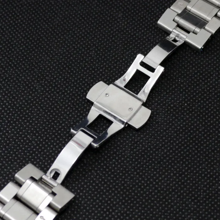 19 мм из нержавеющей стали Кварцевые наручные часы ремешок Кнопка GD013619