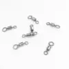50PCS/LOT Ball Bearing Stainless Steel Fish Connector Rolling Swivels Rig Sea Swivel Accessories Snap Pin LINE FOR Carp Fishing ► Photo 3/4