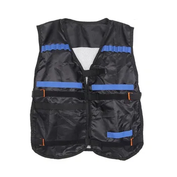 

Top Tactical Vest For 12 Darts and 4 Ammo Clips In Nerf Elite N Strike Games Black
