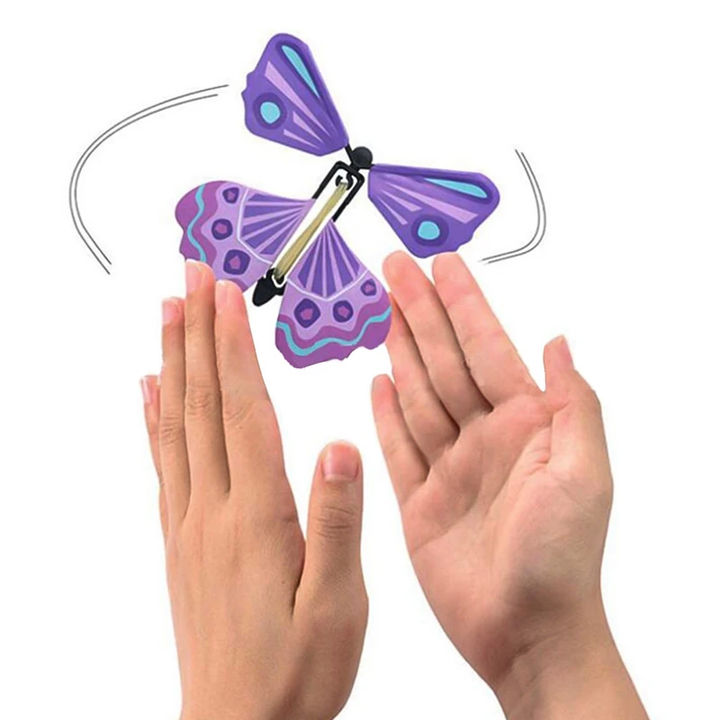 1pc Fly Butterfly Magic Toy Creative Novelty Magic Props Funny Gadgets