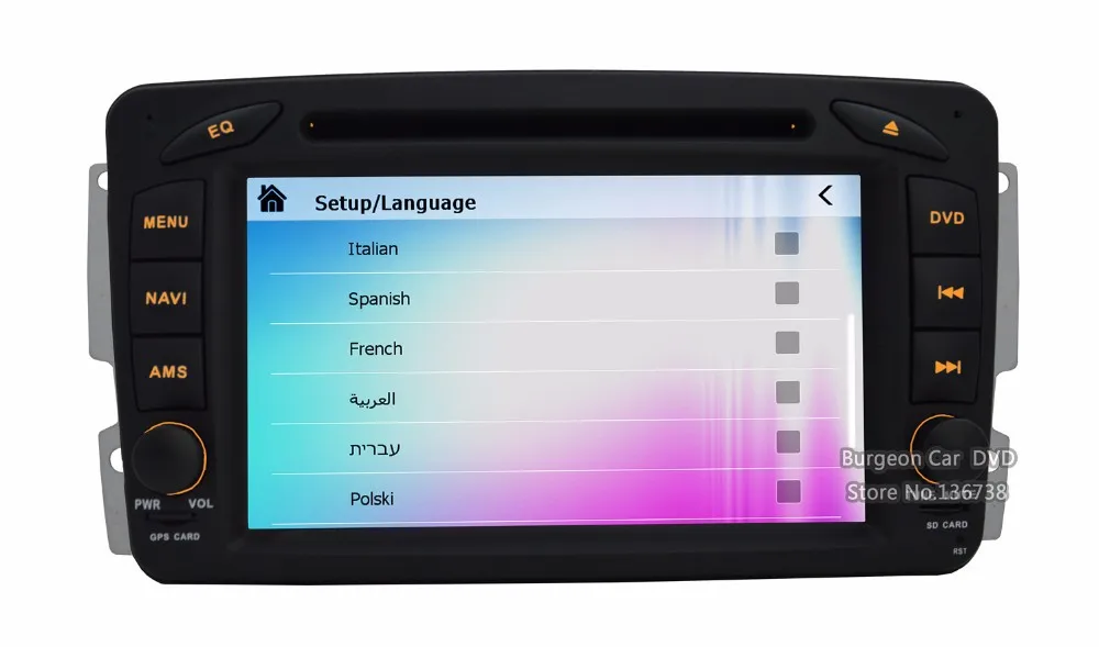 Top 7" Factory price FOR Mercedes Benz E Class Vito Viano CLK W209 W210 W639 Car DVD Player GPS Navigation 3G WIFI Radio Bluetooth 36
