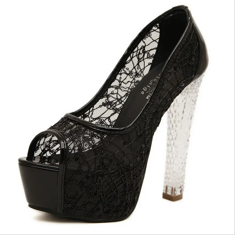 

Y433 Women'sPumps fashion style summer indoor basic peep toe Women's peep toe Pumps good quality