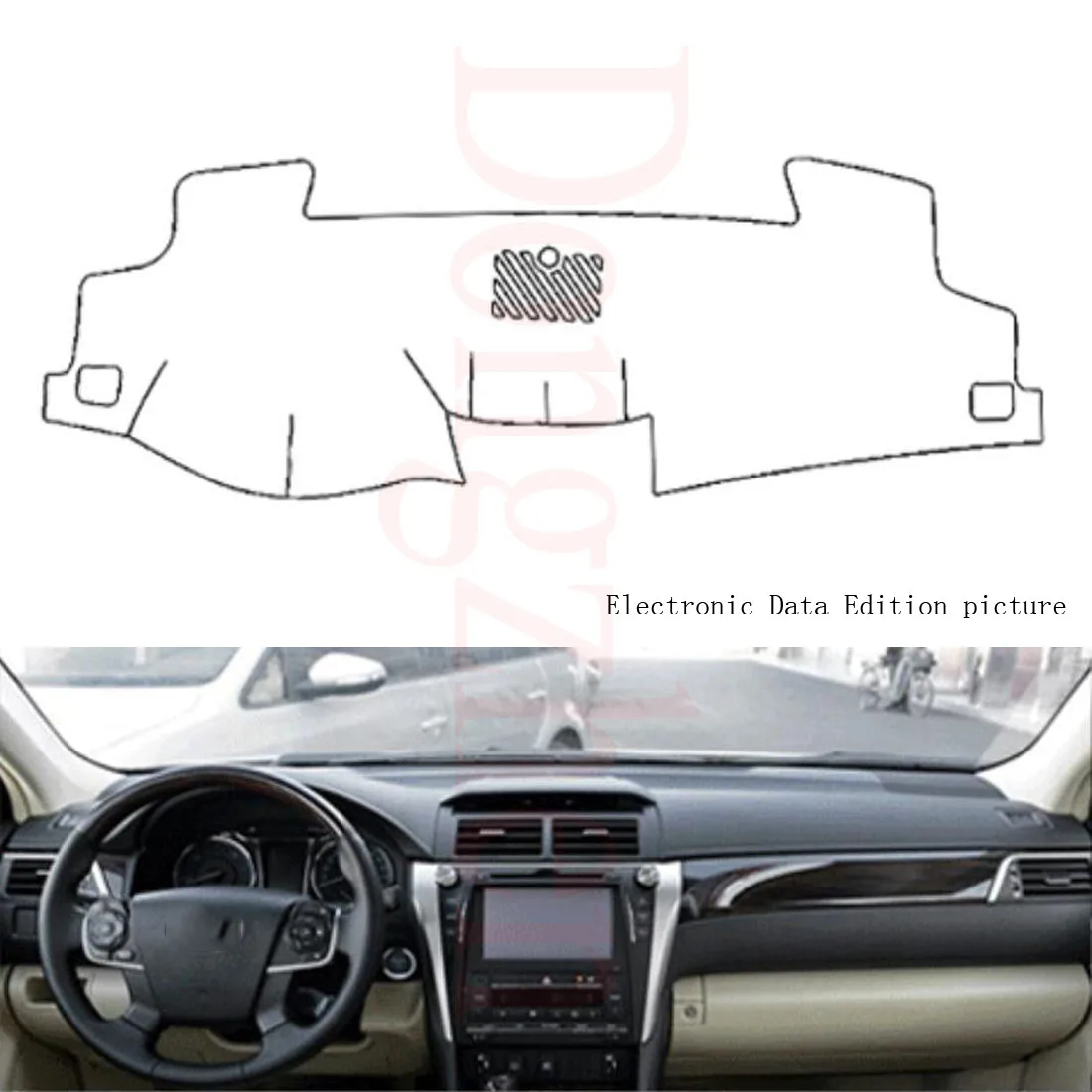 

Dongzhen Fit For Toyota Camry 7th 2012-2016 Car Dashboard Cover Avoid Light Pad Instrument Platform Dash Board Cover Mat
