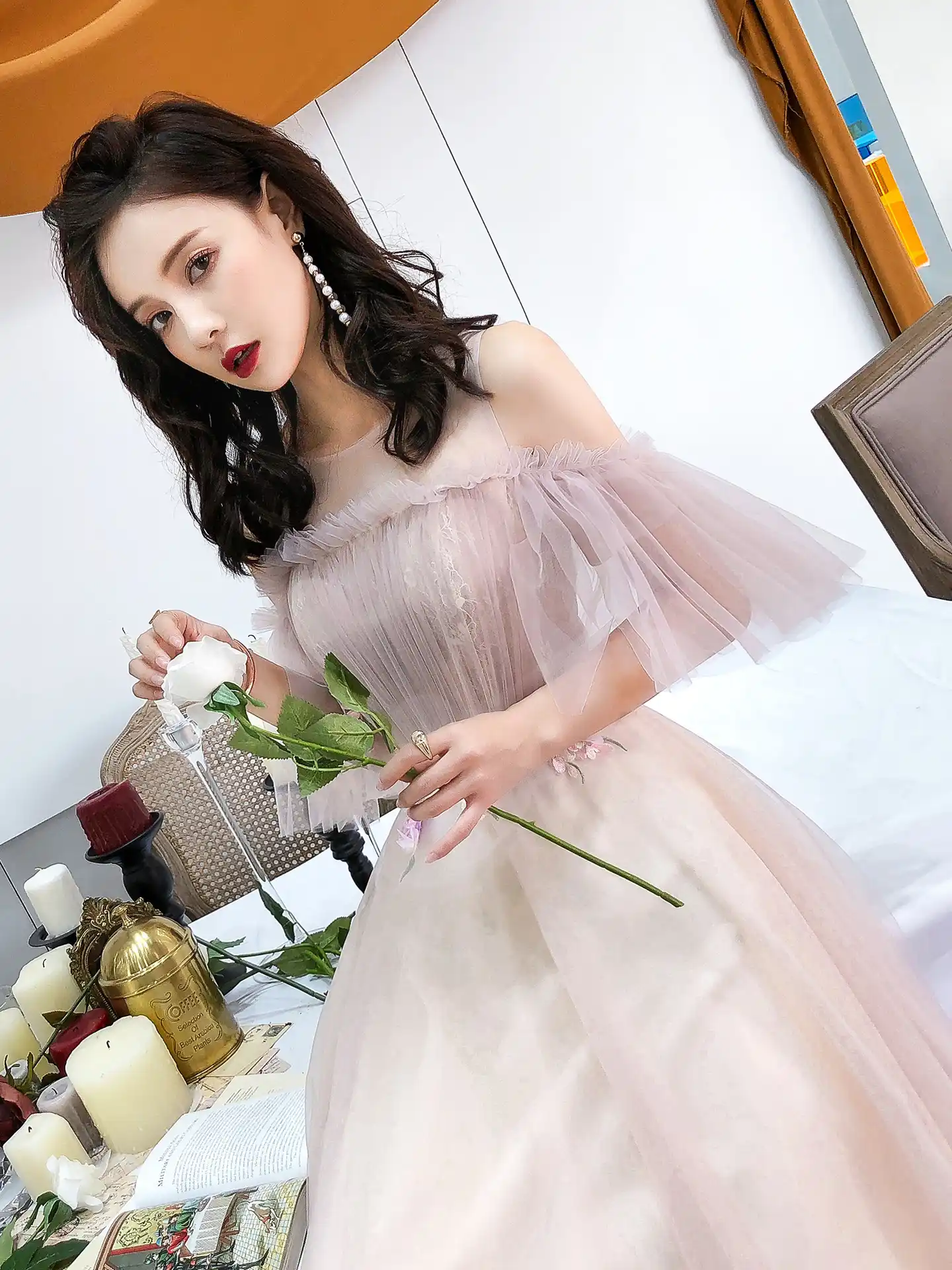 Vestido De Novia Qipao De Longitud Completa Para Fiesta De Noche De Malla Elegante Sexy Ajustado Vestido De Boda Cheongsam Tamano S Xxl Aliexpress