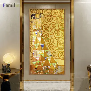 

Gustave Klimt portrait painting Nude Family of Modern Canvas Painting Art Prints original version reproduction For Living Room