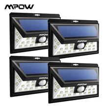 Mpow CD013 широкоугольный 24 светодиодный солнечный свет датчик движения света для патио сада двора стены освещения энергосберегающие Outroor лампы
