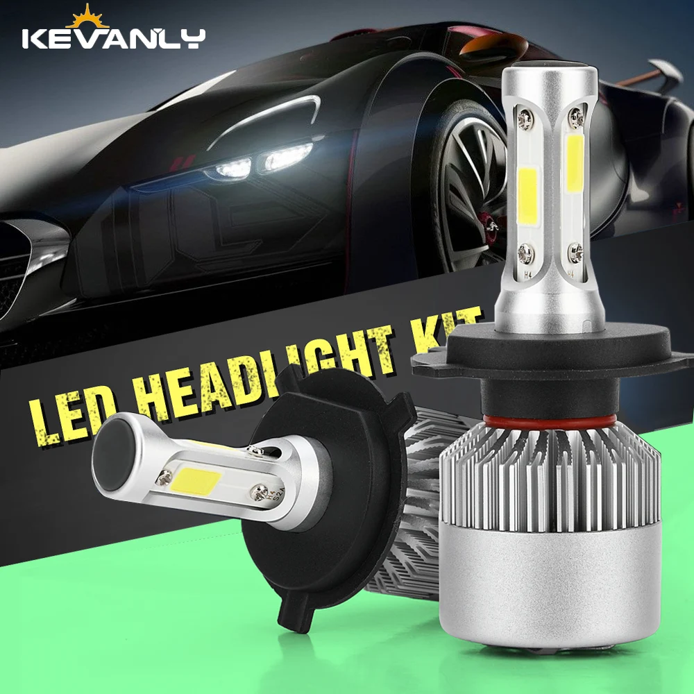 

KEVANLY H7 H4 LED 9003 HB2 H11 Auto LED Heatlight Bulbs H1 H3 H8 H9 880 9005 9006 H13 9004 9007 6500K Car LED Headlights