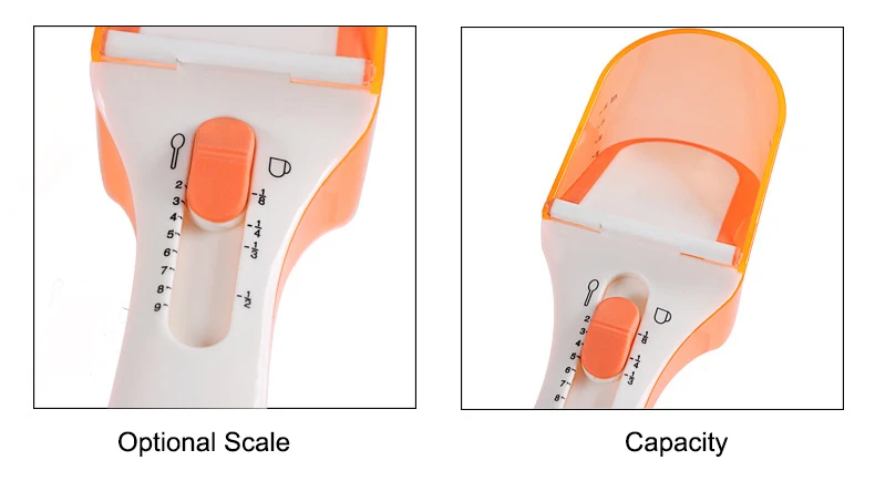 MOSEKO 1 шт. Пластиковая регулируемая измерительная ложка со шкалой кухонная мерная чашка измерительный инструмент для приготовления выпечки аксессуары