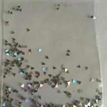 3 мм устойчив к растворителям utra тонкий треугольной формы голографический серебряный блеск для лака для ногтей и других DIY украшения