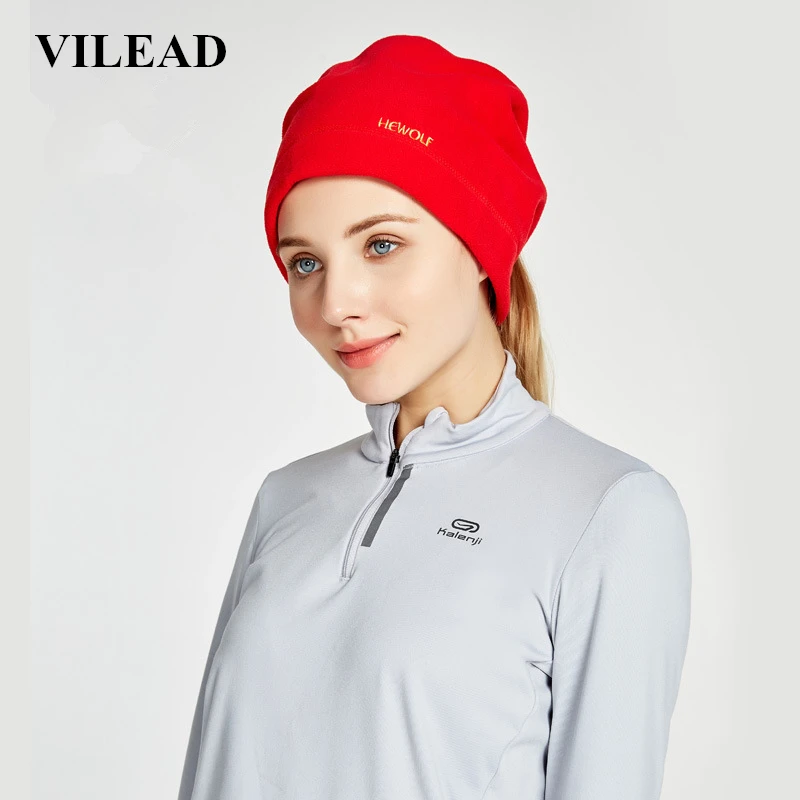 

Hewolf Muti function Fleece Winter Hinking Hat and Scarf Collar Thickened Multipurpose Insulation Sleeve Cap Running Windproof M
