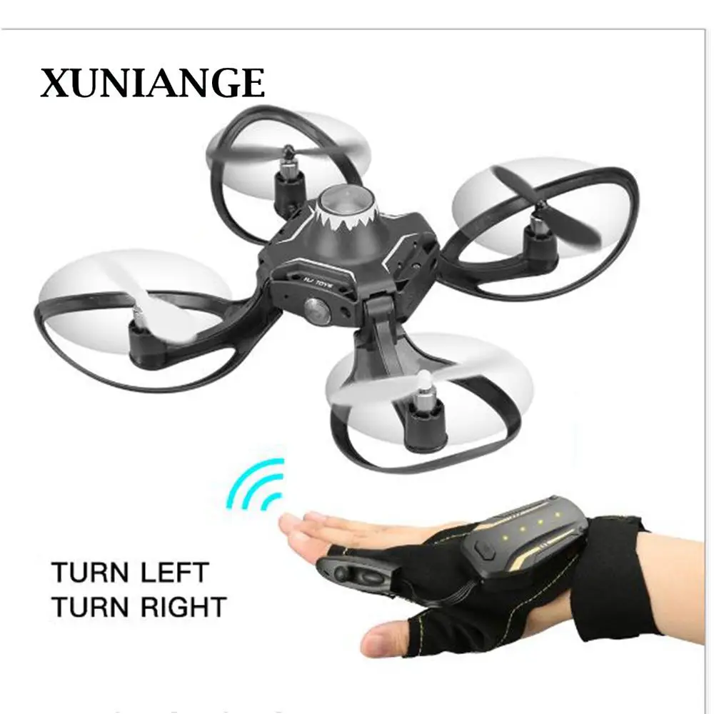

XUNIANG cross-border dedicated folding UAV gesture control aerial four-axis aircraft sense of gravity sensing remote control air