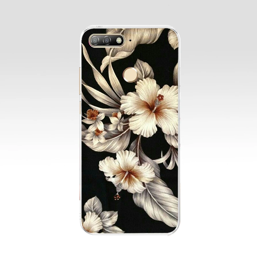 48 H huawei y 6 prime Мягкий ТПУ силиконовый бампер huawei y 6 prime чехол s для huawei y 6 prime чехол для телефона задняя крышка - Цвет: 48