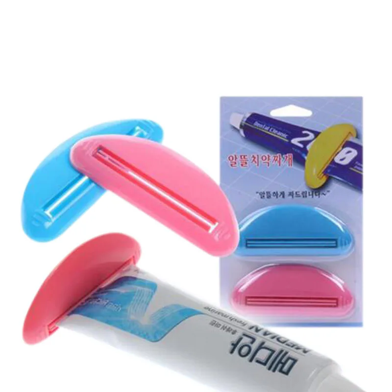 

2pcs New Toothpaste Squeezer Squeeze Tooth Paste Tube Dispenser Toothpaste Clip Cosmetics Cleanser Extruder Clamps