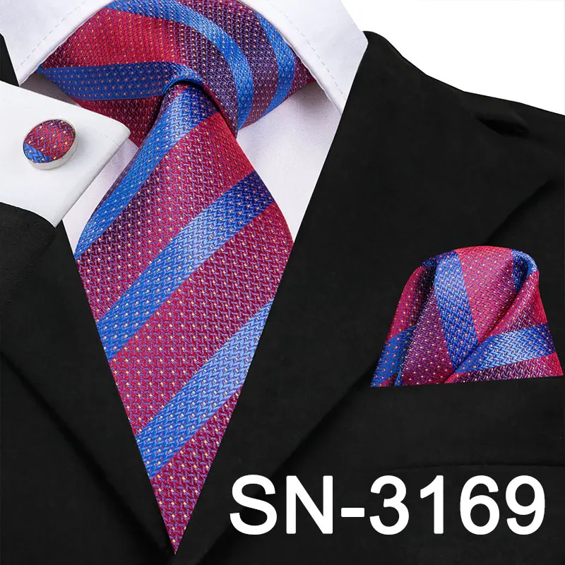SN-3169 Hi-Tie, роскошные шелковые фиолетовые галстуки с цветочным узором пейсли для мужчин, набор галстуков и носовых платков, модные дизайнерские деловые свадебные мужские галстуки - Цвет: SN-3169
