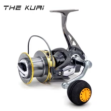 THEKUAI NV8000-10000 морской Спиннинг рыболовные катушки 4,1: 1 Шестерни соотношение гладкой Карп Щука рыбалка спереди Перетащите спин катушка