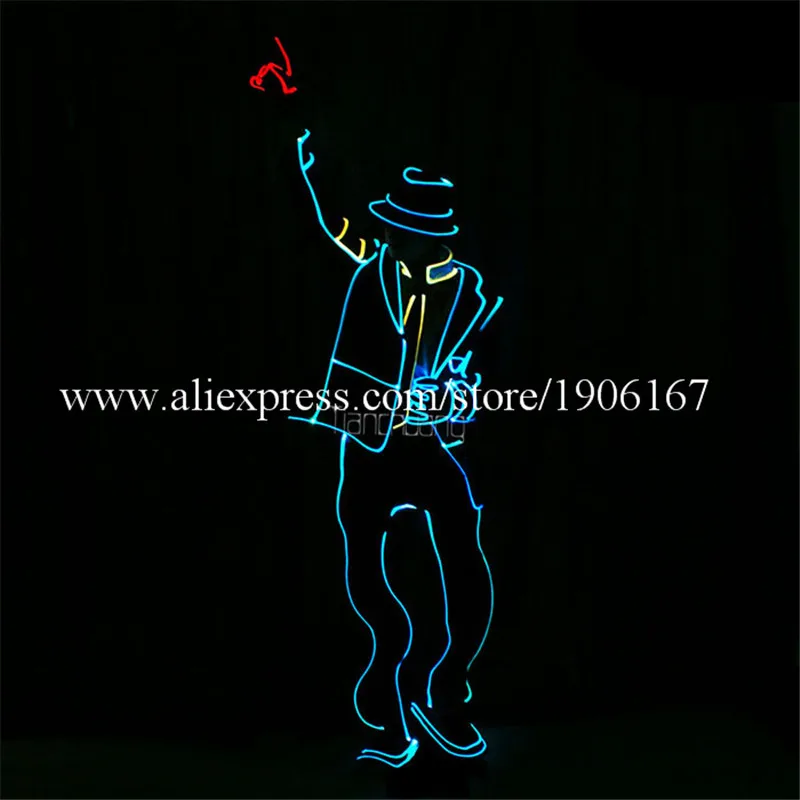 Programmable led dance costumes MJ full color light jacket robot dj stage show wears colorful party bar performance MJ4