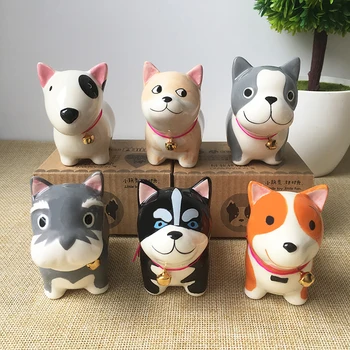 

Car Ornament Cute Decoration Ceramic Dog Doll Automobiles Interior Dashboard Puppy Craft Toys Home Furnishing Christmas Gifts
