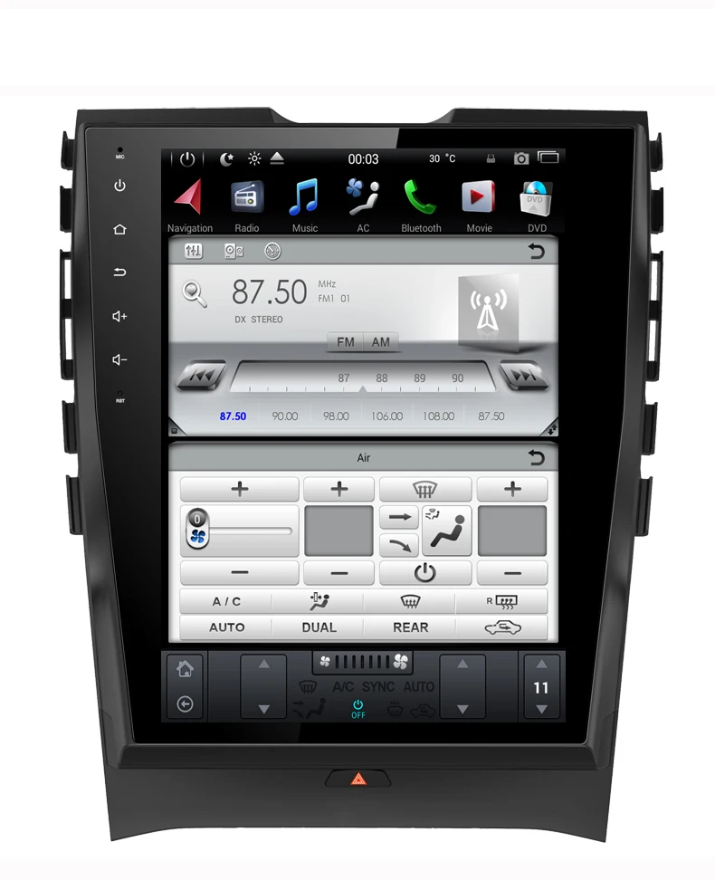 Top tesla style car dvd player for Ford EDGE 2015 2016 with vertical screen car audio autoradio gps navigation wifi USB 2