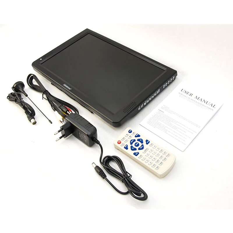 LEADSTAR D12 12 дюймов Мини светодиодный ТВ цифровой плеер AC3 DVB T T2 аналоговый ATSC