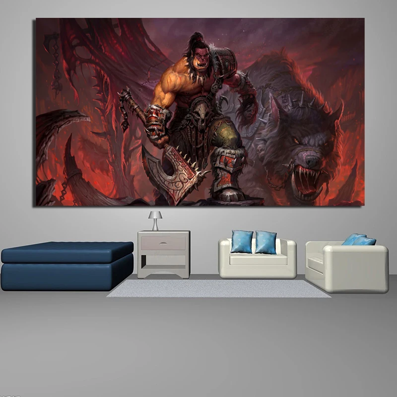 World Of Warcraftes Wow Legion Canvas Painting Prints Bedroom Home