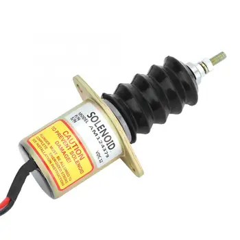 

12V Steel Housing Diesel Engine Shut off Stop Solenoid Valve Replacement Kit AM124379 Engine Shut off Solenoid