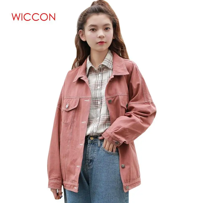 

Female Autumn Winter Jeans Jacket 2019 Spring Oversized Denim Jacket Women Casual Thin Jackets Bomber Coat