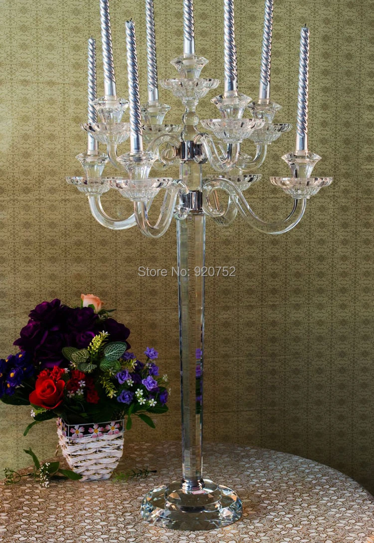Wholesale Candelabras Wedding,crystal Candelabra Centerpieces With 9