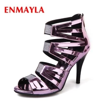 ENMAYLA Casual Zip Sandals High Heels Sandals Women Summer Shoes Sandalia Feminina Size 34-43 ZYL2271 цена ENMAYLA Casual Zip Sandals High Heels Sandals Women Summer Shoes Sandalia Feminina Size 34-43 ZYL2271 цены онлайн