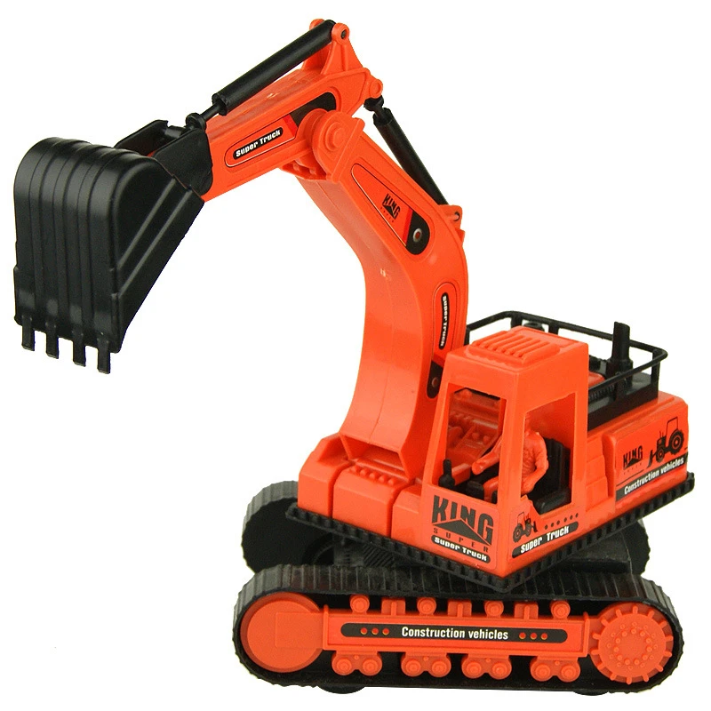 High Quality Kids Toy Car Cheap Plastic Toys Crane Tipcart Children Toy Piece Excavator Toys