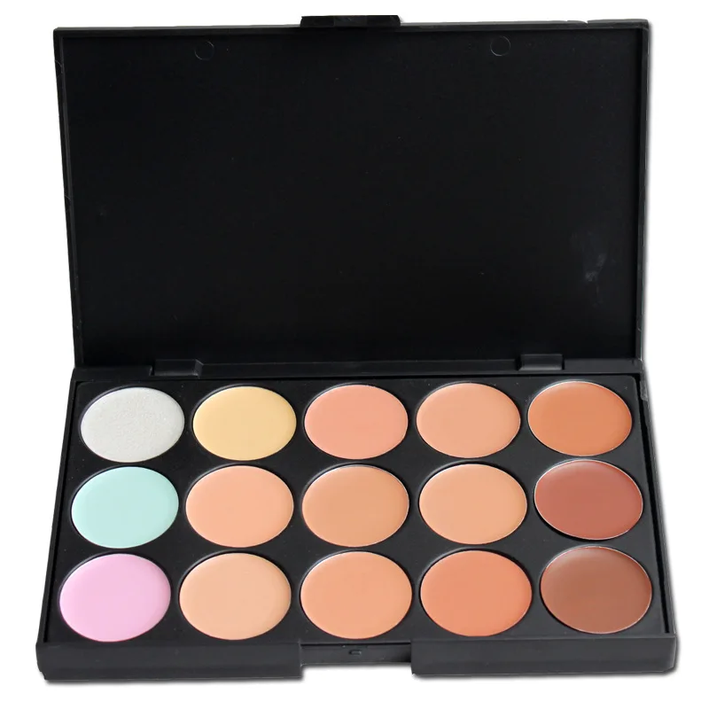 

1pc 3 style Face professional Concealer Neutral colors Palette 15 color Makeup tools scar cream body Camouflage Foundation base