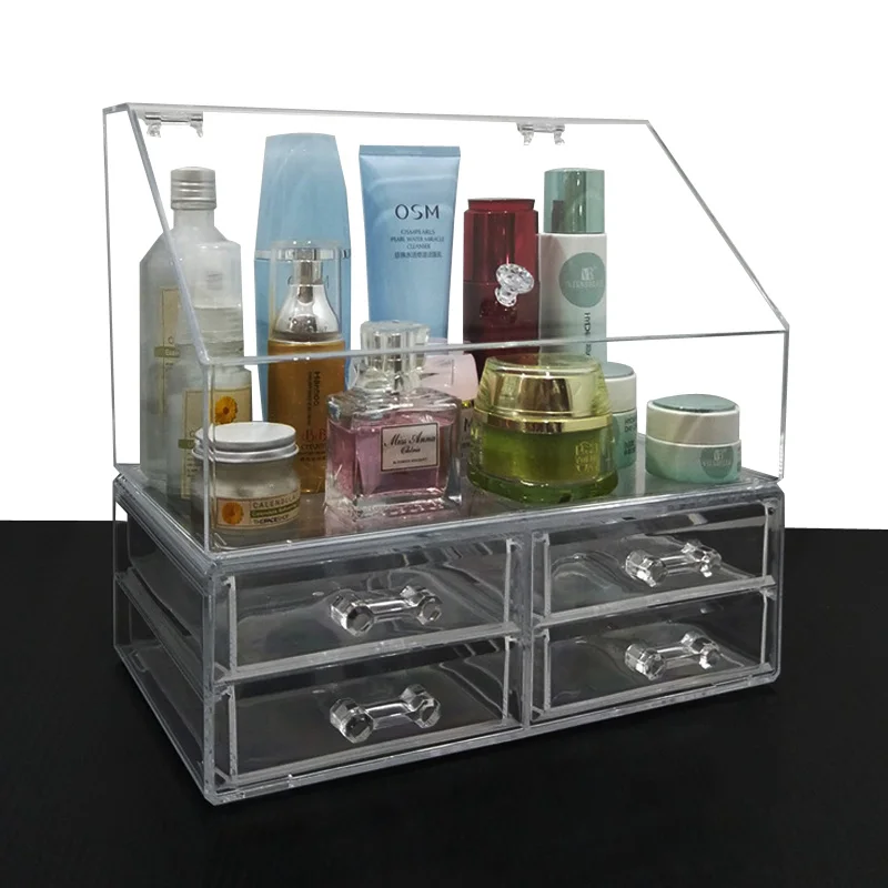 

Transparent Cosmetic Organizer Largesize Drawer Plastic Desk Jewelry Organizer Acrylic Makeup Organizer Arrangement Storage Box