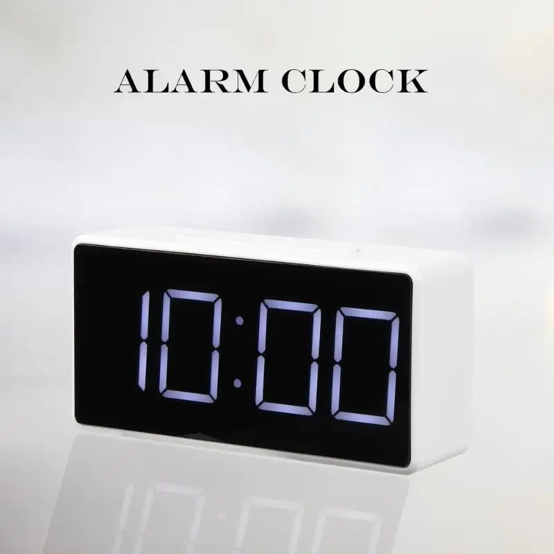 Большой светодиодный цифровой будильник с USB портом таймер термометр Домашний Настольный Повтор Настольные часы для телефона зарядное устройство