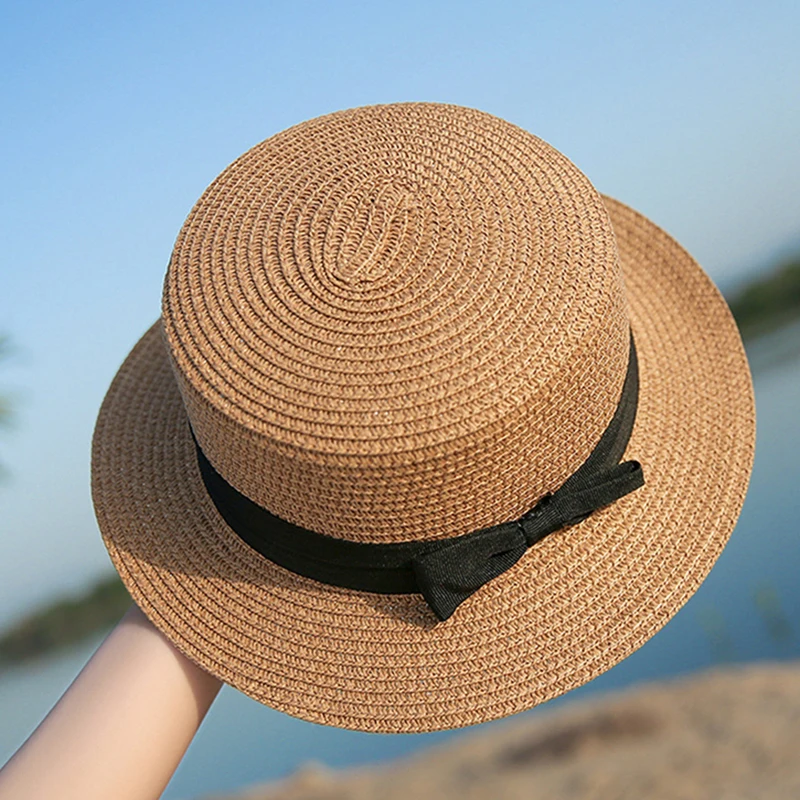 

Women Sun Hat Cap Elegant Ladies Straw Hats Hand Made Women Straw Cap Beach Big Brim Cap Glris Summer Beach Hats