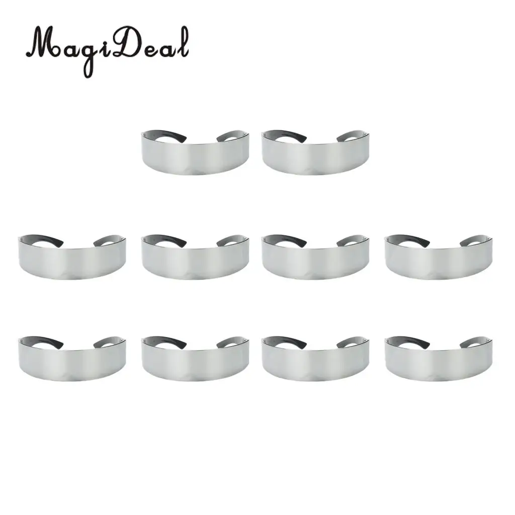 MagiDeal 10 Pieces Novelty Metallic Silver Space Robot Party Eye Glasses Future Soldier Sunglasses Unisex Photo Prop Goggles