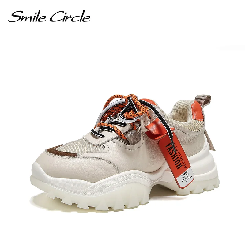 Кроссовки женские Smile Circle платформы кроссовки из натуральной кожи Вскользь