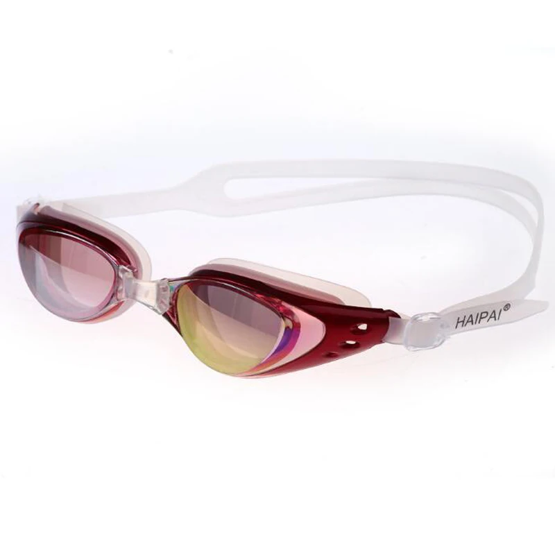 Men Women Professional Swimming Pool Goggles Anti Fog UV Protection Swim Diving Glasses Eyewear Silicone Electroplate Waterproof