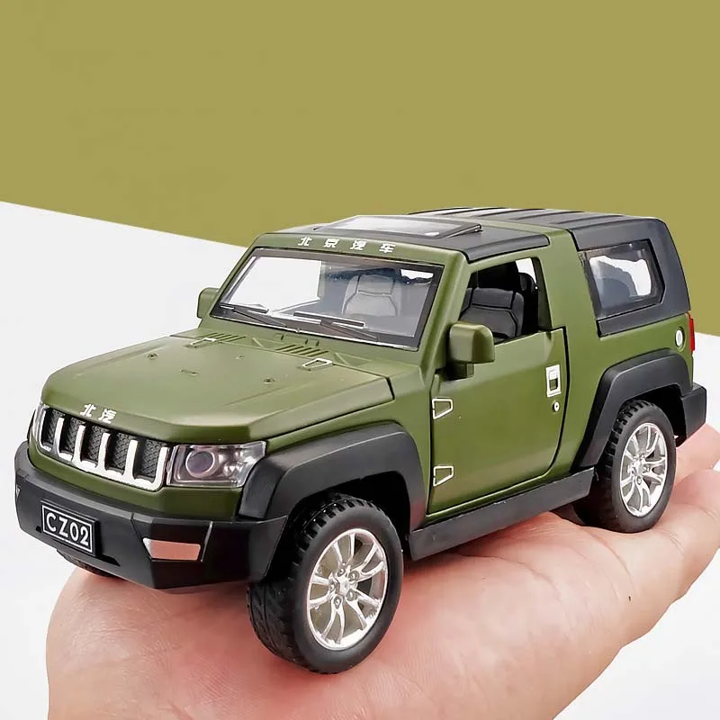 1:32 Jeep внедорожный сплав модель автомобиля звуковой светильник оттяните назад