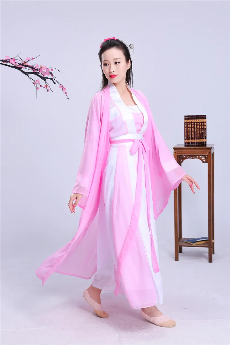 Китайский национальный костюм Тан, традиционное китайское платье ханьфу, народный танец, древняя династия женщин, принцесса ханьфу, косплей - Цвет: color7