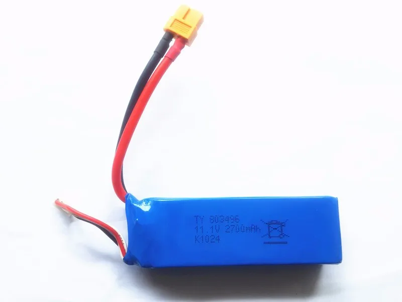 Батарея Lipo 11.1v 3S 2700mAh для Wltoys X380 V303 V939 Cheerson CX-20 CX 20 Lipo Battery RC. Запасные части для квадрокоптера