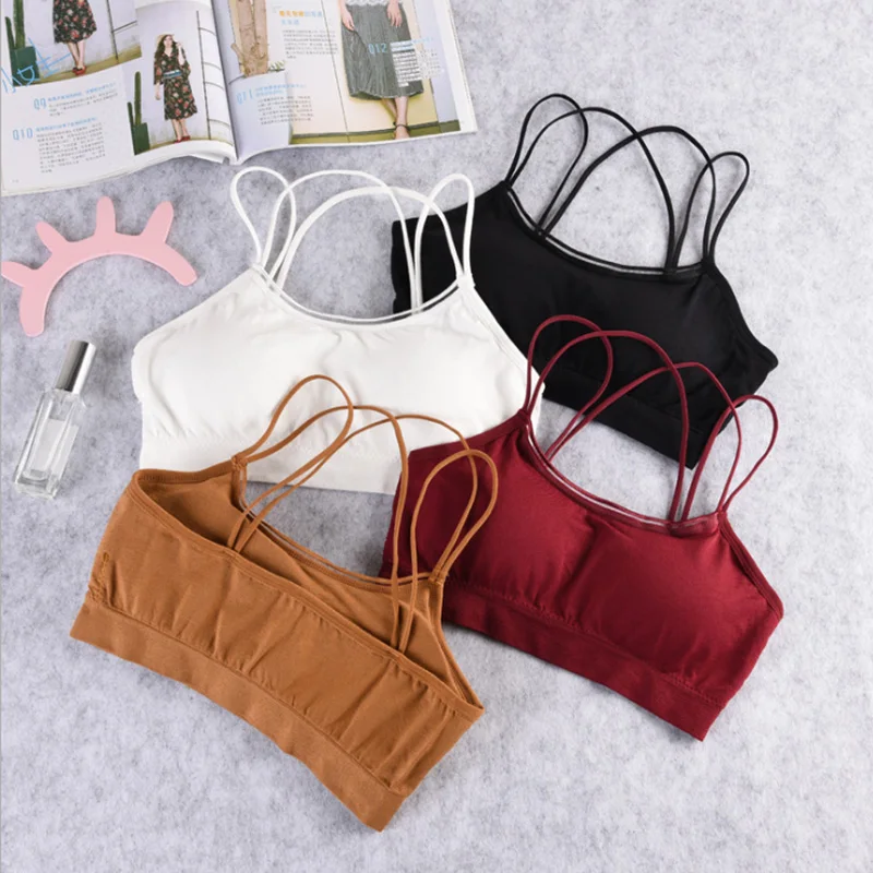 

Women's bra cotton underwear fitness running avtive bra female casual brassiere ladies sexy lingerie gril bralette 2019
