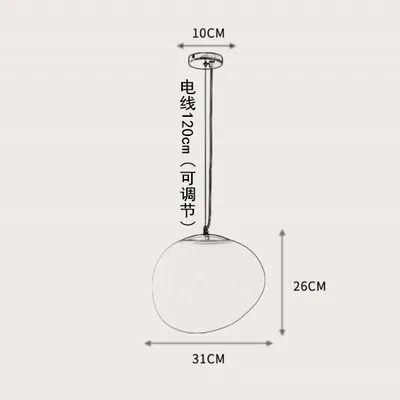 E27скандинавский Глобус подвесной светильник s белый стеклянный шар подвесной светильник блеск подвесной кухонный светильник закрепленный светильник ing lamparas colgantes - Цвет корпуса: C