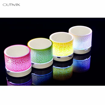 

OUTMIX Bluetooth Speaker Led Portable Mini Wireless Speaker Player USB Radio Fm Mp3 Music Sound Colum for PC Mobile phone